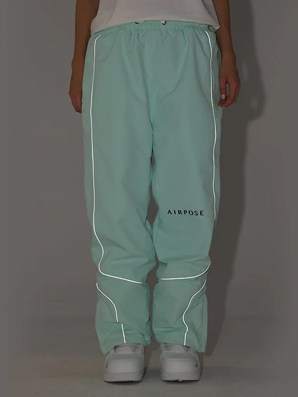 Men's Air Pose Neon Light Reflective Stripe Snow Pants